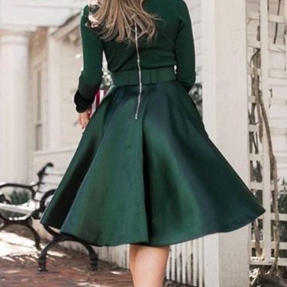 NWOT Ted Baker London Zadi Knitted Frill Full Skirt Dress Size UK 2 US 4/6 - Picture 3 of 6